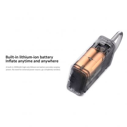 Компресор за автомобилни гуми с вградена 2000 mAh батерия - Xiaomi Mi Portable Air Pump 2 Compressor (черен) 7
