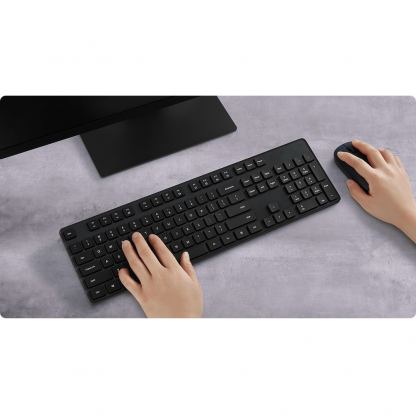 Комплект клавиатура и безжична мишка за офиса - Xiaomi Wireless Keyboard and Mouse Combo (черен) 6