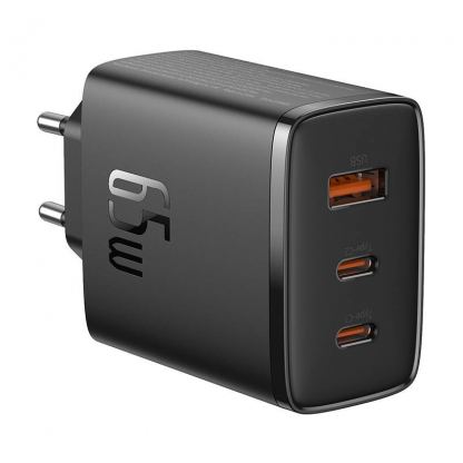 Захранване за ел. мрежа за лаптопи, смартфони и таблети с 2xUSB-C и 1xUSB-A изходи с технология за бързо зареждане - Baseus GaN 5 Cube Pro Charger 65W (P10152301113-00) (черен) 6