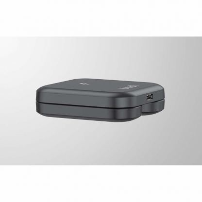 Сгъваема тройна поставка (пад) за безжично зареждане за iPhone, Apple Watch, AirPods и Qi съвместими мобилни устройства - Budi 3-in-1 Wireless Charger 15W (черен) 3