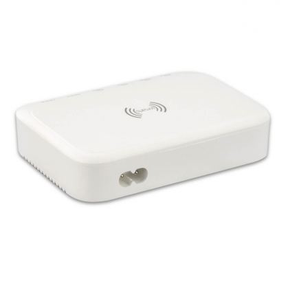 Захранване за ел. мрежа с 4xUSB-C PD изхода и 2xUSB изходa - 4Smarts 7in1 GaN PD Wireless Charging Station 100W (бял) 4