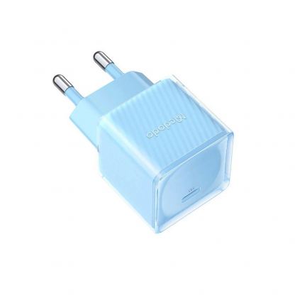 Захранване за ел. мрежа 20W с USB-C изход и технология за бързо зареждане - McDodo GaN Fast Wall Charger 20W (син) 2