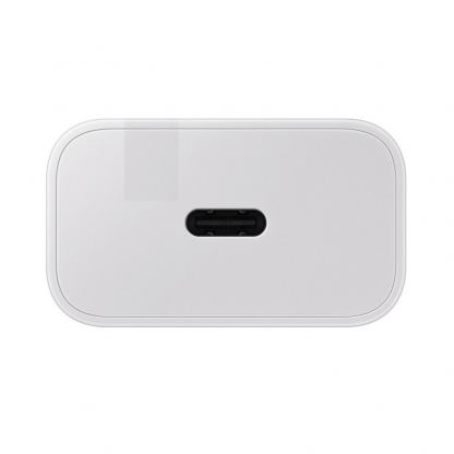 Захранване за ел. мрежа с USB-C изход с технология за бързо зареждане (бял) - Samsung USB-C 25W Travel Wall Charger EP-T2510NBEGEU (ритейл опаковка) 2