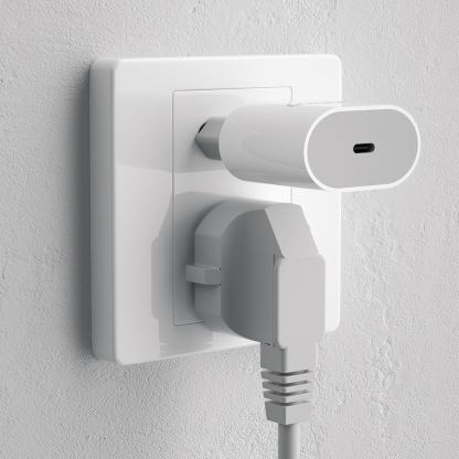Захранване за ел. мрежа 20W с USB-C изход и технология за бързо зареждане - Dudao Fast Wall Charger USB-C 20W PD (бял) 4