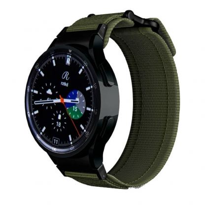 Изключително здрава текстилна каишка за Samsung Galaxy Watch, Huawei Watch, Xiaomi, Garmin и други часовници с 20мм захват - Tech-Protect Scout Pro Watch Strap 20mm (зелен) 2