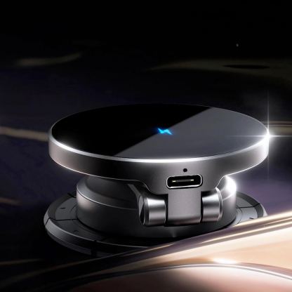 Поставка за таблото на кола с безжично зареждане за iPhone с Magsafe - Joyroom Foldable MagSafe Cockpit Dashboard Car Mount 15W (черен) 9
