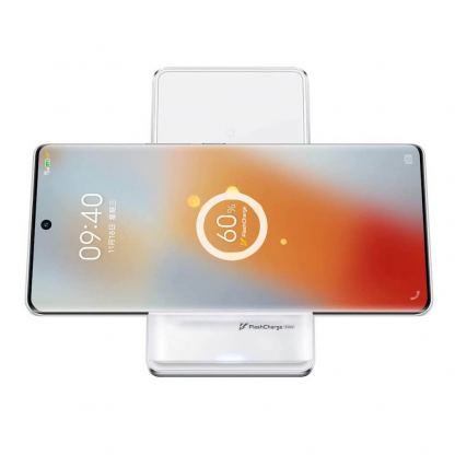 Поставка (пад) за безжично зареждане на Qi съвместими устройства - Vivo Wireless Flash Charging Stand 50W (бял) 6