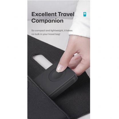 Преносима тройна поставка (пад) за безжично зареждане за iPhone с MagSafe, Apple Watch, AirPods и Qi съвместими мобилни устройства - Benks On Go 3-in-1 MagSafe Foldable Pad 15W (бял) 7