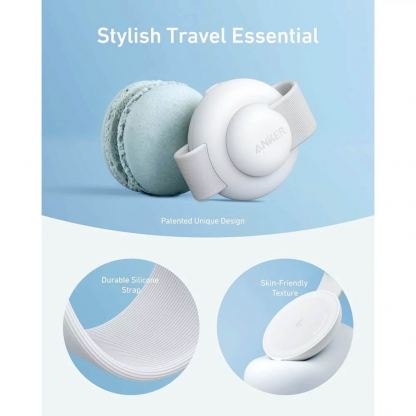 Преносима тройна поставка (пад) за безжично зареждане за iPhone с MagSafe, Apple Watch, AirPods и Qi съвместими мобилни устройства (черен - Anker MagGo 3-in-1 MagSafe Qi2 Foldable Pad (бял) 7