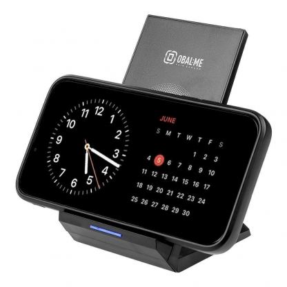 Поставка (пад) за безжично зареждане на Qi съвместими устройства (черен)  - OBALME StandCharger Wireless Charging Stand 15W 7