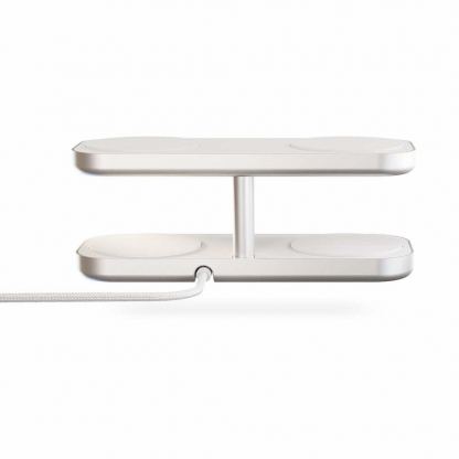 Четворна станция за безжично зареждане на MagSafe и Qi-съвместими устройства - Zens Aluminium Quattro Wireless Charger Pro 4 60W ZEQC01W (бял) 2