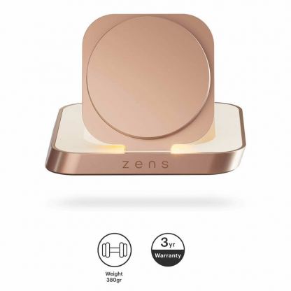 Поставка (пад) за безжично зареждане за iPhone с Magsafe (мед)  - Zens Aluminium Nightstand Wireless Charger 15W Qi ZESC16W 5