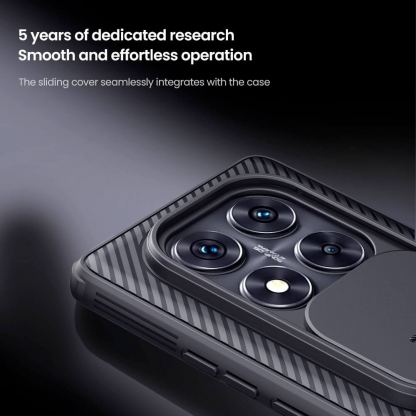 Хибриден удароустойчив кейс за Xiaomi Redmi Note 14 Pro Plus 5G - Nillkin Super Frosted Shield Pro Case (черен)  4