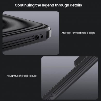 Хибриден удароустойчив кейс за Xiaomi Redmi Note 14 Pro Plus 5G - Nillkin Super Frosted Shield Pro Case (черен)  7