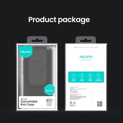 Хибриден удароустойчив кейс за Xiaomi Redmi Note 14 Pro Plus 5G - Nillkin Super Frosted Shield Pro Case (черен)  10