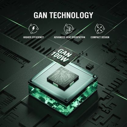 Захранване за ел. мрежа с USB-A и 2xUSB-C изходи с технология за бързо зареждане - 4smarts GaN Wall Charger Pocket 100W (бял) 5