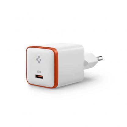 Захранване за ел. мрежа с USB-C изход с технология за бързо зареждане - Spigen ArcStation Essential USB-C PD Wall Charger 30W (бял) 2