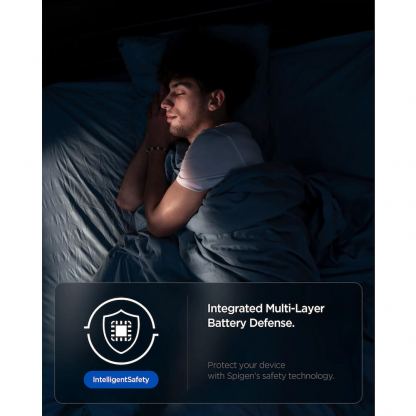 Захранване за ел. мрежа с USB-C изход с технология за бързо зареждане - Spigen Essential Wall Charger PD 20W (бял)  5