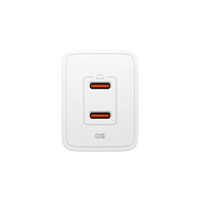 Захранване за ел. мрежа с 2xUSB-C PD изходи с технология за бързо зареждане (бял)  - Spigen ArcStation Essential Dual USB-C Wall Charger 47W (white) 2