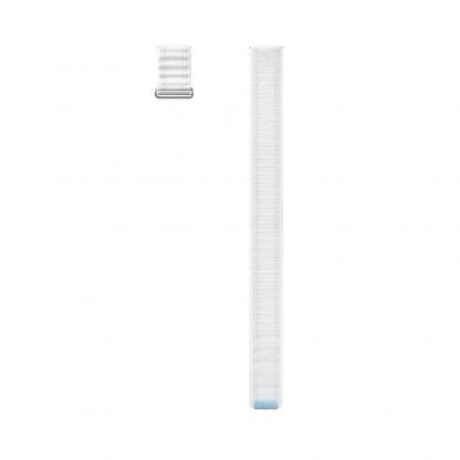 Оригинална текстилна каишка за Samsung Galaxy Watch, Huawei Watch, Xiaomi, Garmin и други часовници с 20мм захват - Samsung One Click Fabric Sport Strap 20mm M/L ET-SVL31LWE (бял) 2