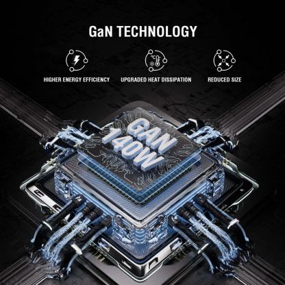 Захранване за ел. мрежа за лаптопи, смартфони и таблети с 1xUSB-A и 5xUSB-C изходи с технология за бързо зареждане - 4Smarts Desk Charger Lucid GaN DIY 360W 7