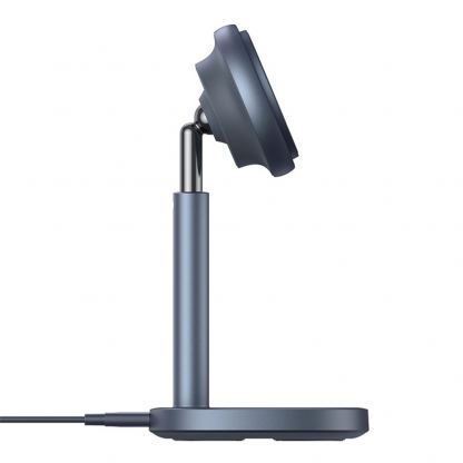 Двойна поставка (пад) за безжично зареждане за iPhone с Magsafe и AirPods - Baseus Orbit 2 Pro 2-in-1 Foldable Qi2 Magnetic Wireless Charging Stand 20W (P10273500813-00) (тъмносив) 3