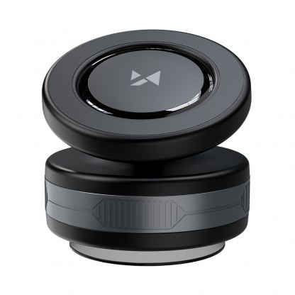 Магнитна поставка за таблото или стъклото на кола с безжично зареждане за iPhone с MagSafe - Wozinsky WUSQ-01 Magnetic Car Phone Mount 15W (черен) 3