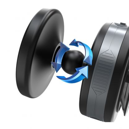 Магнитна поставка за таблото или стъклото на кола с безжично зареждане за iPhone с MagSafe - Wozinsky WUSQ-01 Magnetic Car Phone Mount 15W (черен) 7