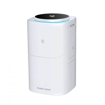 Преносима тройна поставка (пад) за безжично зареждане за iPhone с MagSafe, Apple Watch, AirPods и Qi съвместими мобилни устройства - Mobile Origin PW11 3-in-1 MagSafe Qi2 Charging Station (бял) 3