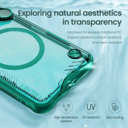 Хибриден удароустойчив кейс с вградена поставка и MagSafe за Xiaomi 15 Ultra - Nillkin Iceblade Prop Magnetic Hard Case (черен-прозрачен) 3