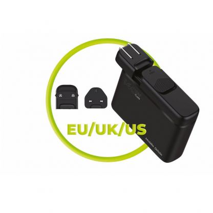 Захранване за ел. мрежа за лаптопи, смартфони и таблети с 3xUSB-A и 3xUSB-C изходи с технология за бързо зареждане и преходници за цял свят - Mobile Origin PW12 GaN Fast Wall Charger 140W (черен) 13