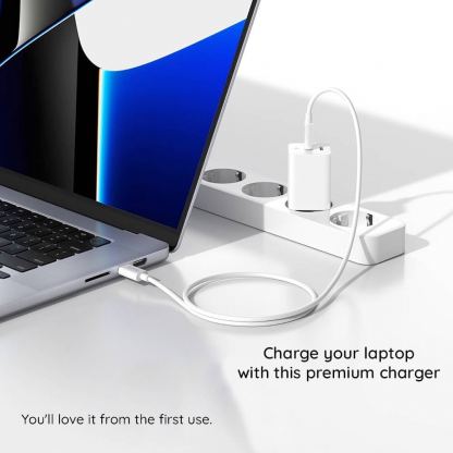 Захранване за ел. мрежа с 2xUSB-C изходи с технология за бързо зареждане - Baseus GaN5 Pro Fast Wall Charger Dual USB-C 40W (бял) 7