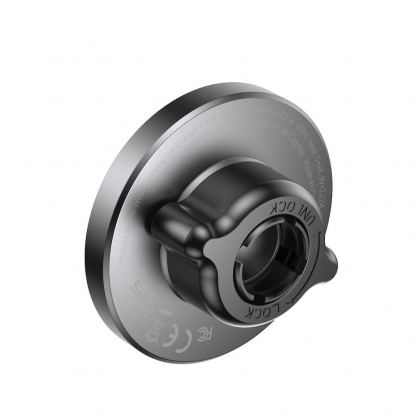 Магнитна поставка за радиатора на кола с безжично зареждане за iPhone с MagSafe - Mobile Origin Qi2 Magnetic Car Wireless Charger 15W (черен) 4