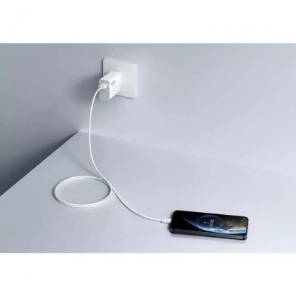 Захранване за ел. мрежа за мобилни устройства с USB-A изход с технология за бързо зареждане - Xiaomi HyperCharge Fast Wall Charger 90W (бял) 3