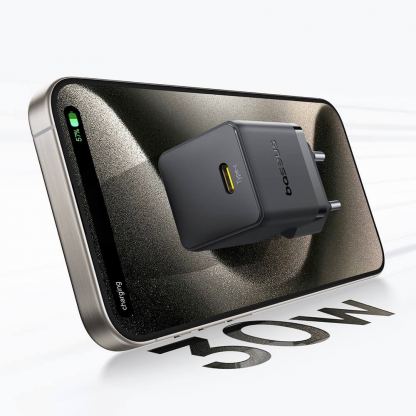 Захранване за ел. мрежа с USB-C изход с технология за бързо зареждане - Baseus Palm USB-C PD Wall Charger 30W (P10111605213-00) (бял) 7