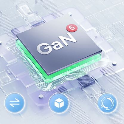 Захранване за ел. мрежа за мобилни устройства с 2xUSB и 2xUSB-C изходи с технология за бързо зареждане - Baseus GaN6 Pro Wall Charger 65W With USB-C Cable (P10162701113-00) (черен) 11