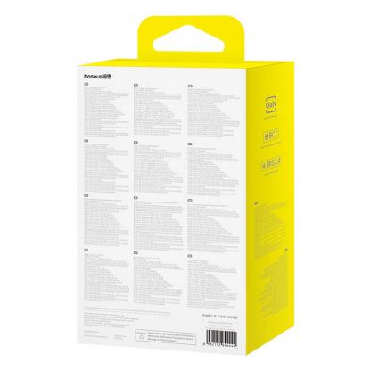 Захранване за ел. мрежа за мобилни устройства с 2xUSB и 2xUSB-C изходи с технология за бързо зареждане - Baseus GaN6 Pro Wall Charger 65W With USB-C Cable (P10162701113-00) (черен) 16