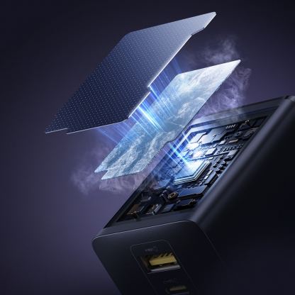 Захранване за ел. мрежа за лаптопи, смартфони и таблети с 2xUSB-C и 1xUSB-A изходи - Baseus EnerFill FE11 GaN Wall Charger 100W (черен) 6