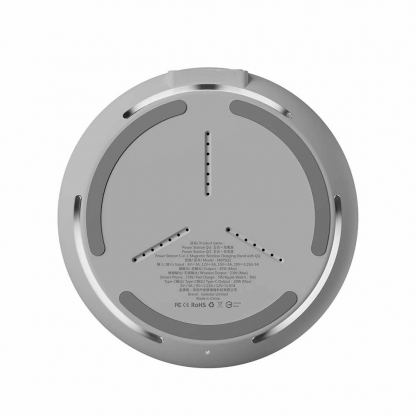 Четворна поставка (пад) за безжично зареждане за iPhone с Magsafe, Apple Watch, AirPods, Qi съвместими устройства - MagEasy PowerStation 5-in-1 Magnetic Wireless Charging Stand Qi2 15W (бял) 5