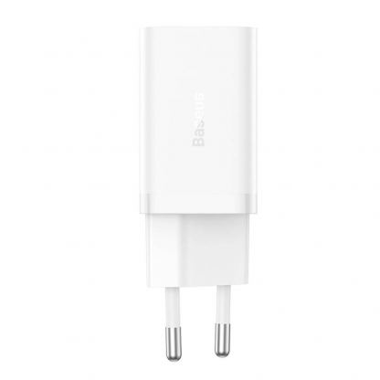  Захранване за ел. мрежа с 2xUSB-C изходи с технология за бързо зареждане - Baseus GaN5 Pro Fast Wall Charger Dual USB-C 40W (P10110804217-Z1) (бял) 3