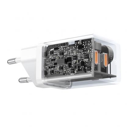  Захранване за ел. мрежа с 2xUSB-C изходи с технология за бързо зареждане - Baseus GaN5 Pro Fast Wall Charger Dual USB-C 40W (P10110804217-Z1) (бял) 6