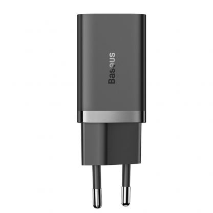 Захранване за ел. мрежа с 2xUSB-C изходи с технология за бързо зареждане - Baseus GaN5 Pro Fast Wall Charger Dual USB-C 40W (P10110804117-Z1 (черен) 3