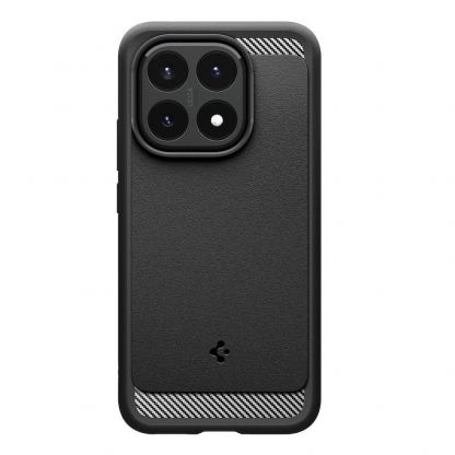 Тънък качествен силиконов (TPU) калъф за Xiaomi 15T - Spigen Rugged Armor Case (черен) 2