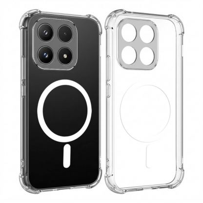 Удароустойчив силиконов (TPU) калъф с MagSafe за Xiaomi 17 - Techsuit Shockproof Clear Silicone Case (прозрачен)  2