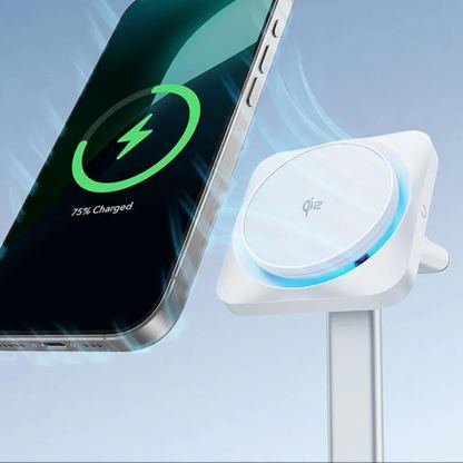 Тройна поставка (пад) за безжично зареждане за iPhone с Magsafe, Apple Watch, AirPods Pro и Qi съвместими устройства - ESR CryoBoost 3-in-1 Magnetic MagSafe Wireless Charger (черен) 3