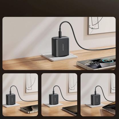 Захранване за ел. мрежа с USB-C изход с технология за бързо зареждане - Joyroom GaN Ultra Fast Wall Charger 45W (черен) 13