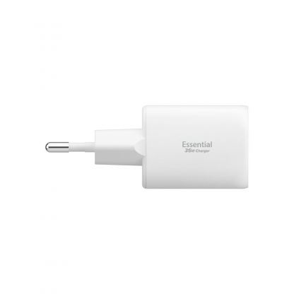 Захранване за ел. мрежа с USB-A и USB-C изходи и технология за бързо зареждане - Spigen Essential 35W Wall Charger EE352EU (бял) 3