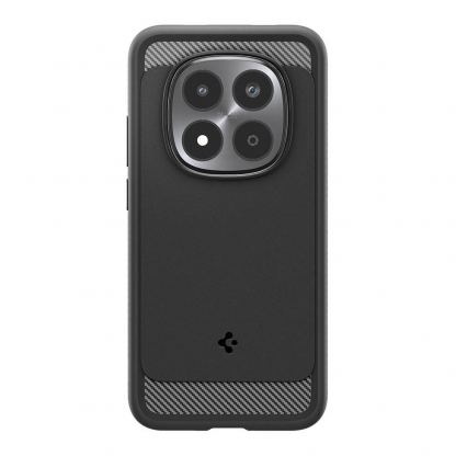 Тънък качествен силиконов (TPU) калъф за Xiaomi Redmi Note 15 Pro 5G - Spigen Rugged Armor Case (черен) 2