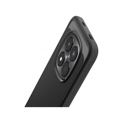 Тънък качествен силиконов (TPU) калъф за Xiaomi Redmi Note 15 Pro 5G - Spigen Rugged Armor Case (черен) 12