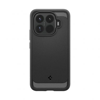 Тънък качествен силиконов (TPU) калъф за Xiaomi 15T Pro - Spigen Rugged Armor Case (черен) 2